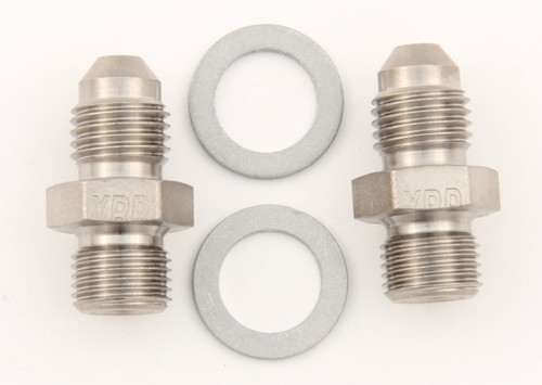 7/16-24 to #4 Stl Crush Washer Seal Adapter (Pr)